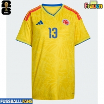 Kolumbien Yerry Mina #13 Heimtrikot Frauen EM 2024 Kurzarm